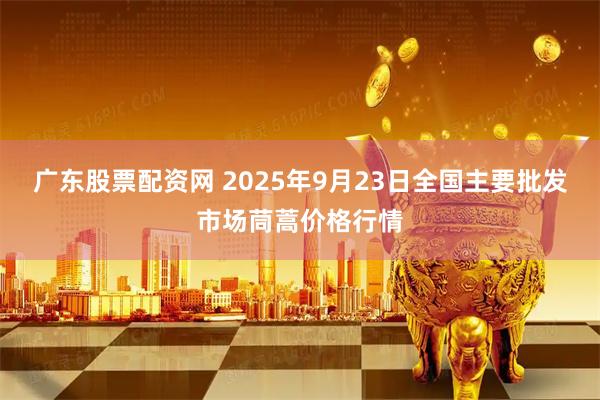 广东股票配资网 2025年9月23日全国主要批发市场茼蒿价格行情